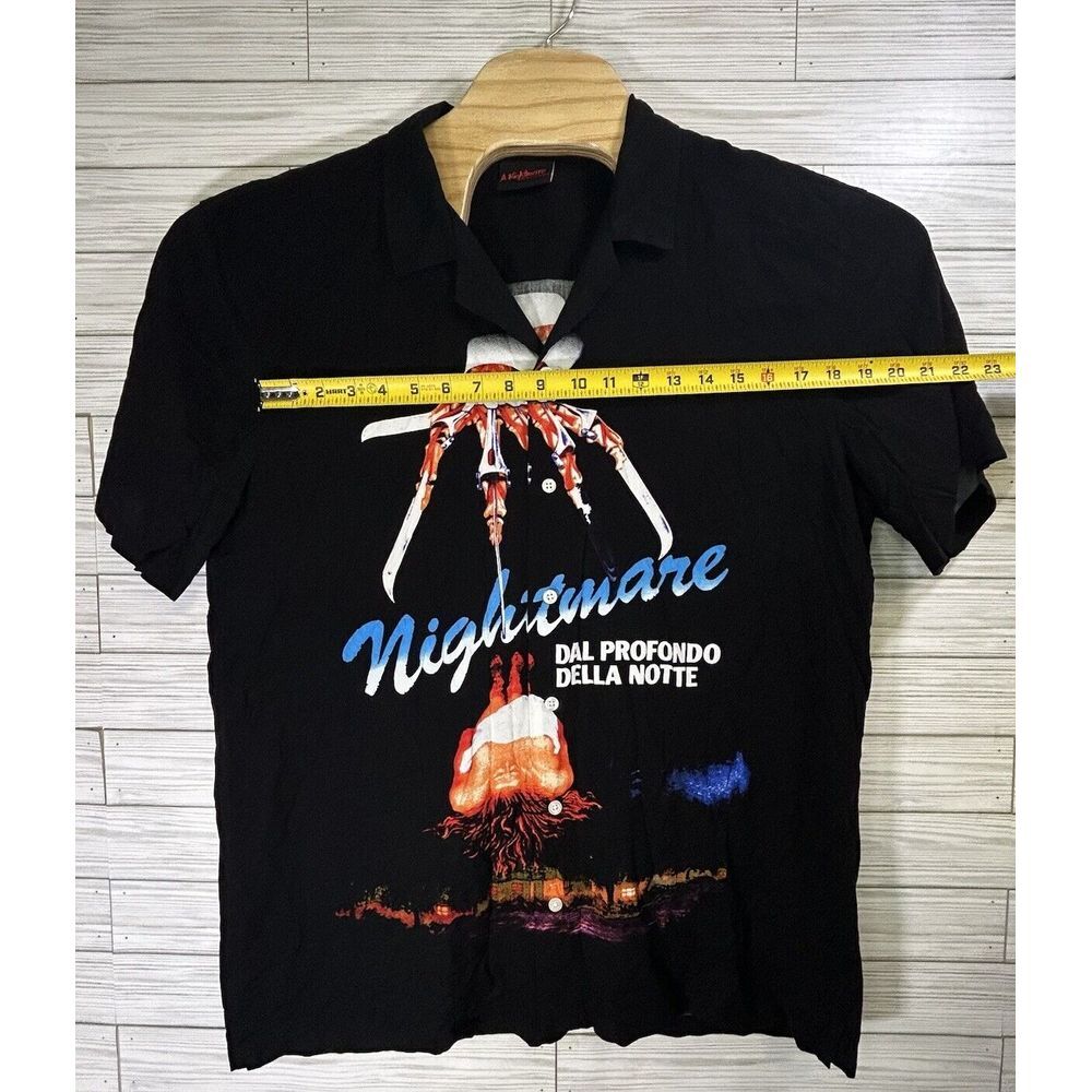 Nightmare Elm Street Ripple Junction Men's Sz XL Camp Shirt Horror‎ Double Sided - Picture 9 of 9
